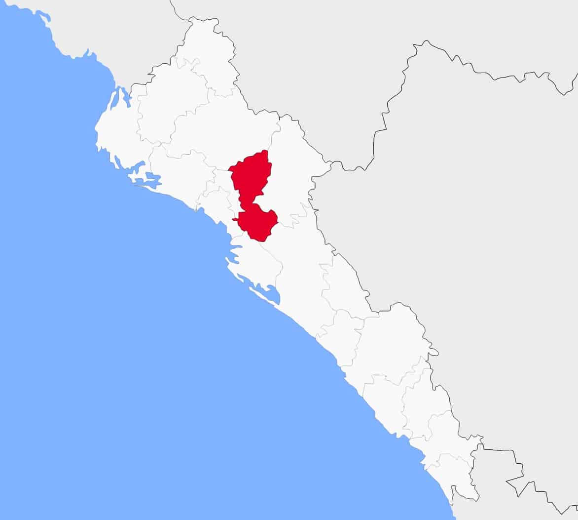 Mapa de Mocorito en el estado de Sinaloa. Imagen tomada de internet.