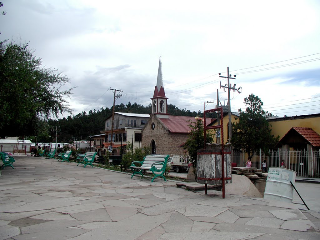 Plaza de Armas en Creel. Foto: mapio.net