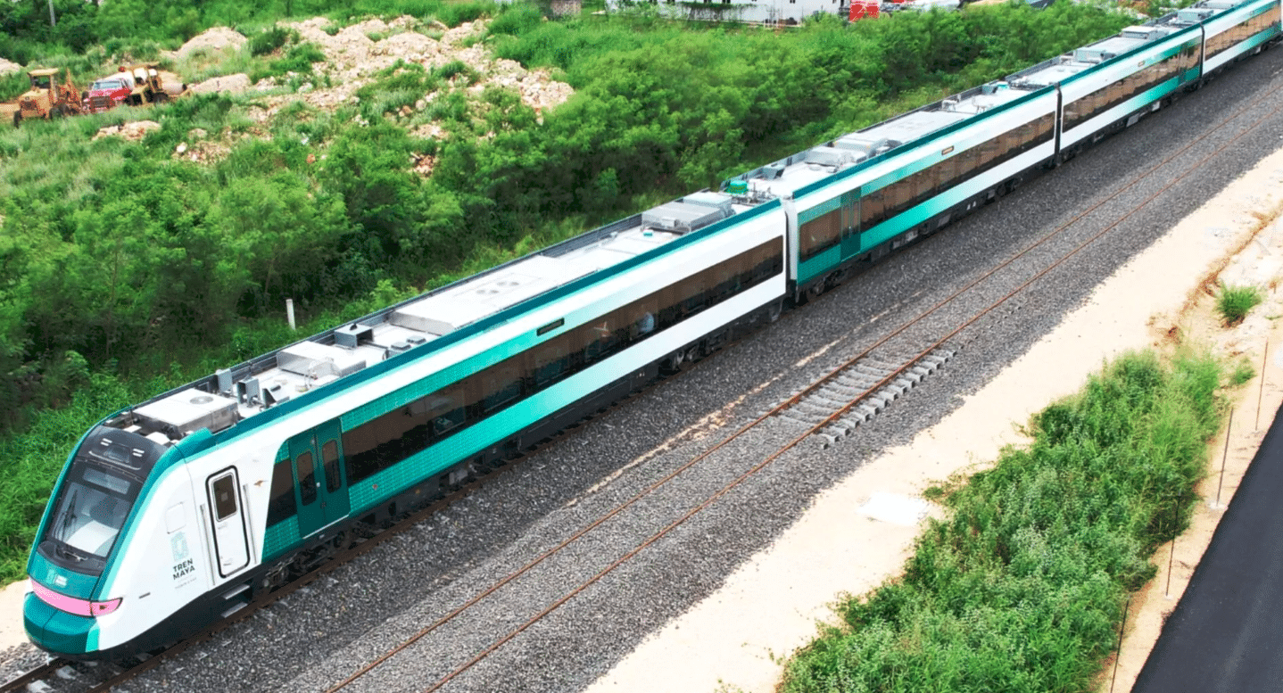 Reportan descarrilamiento del Tren Maya en Tixkokob, Yucatán