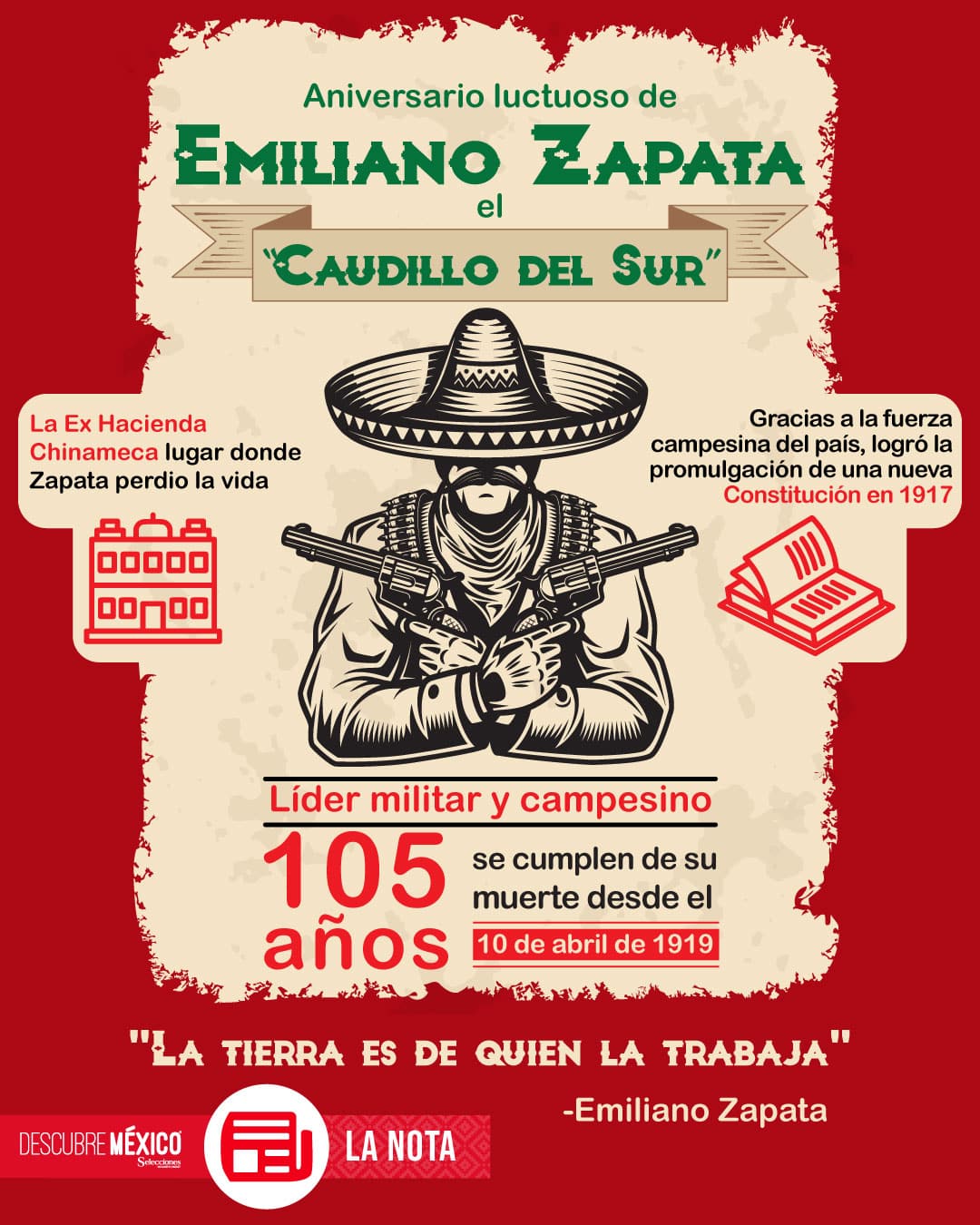 Aniversario luctuoso de Emiliano Zapata