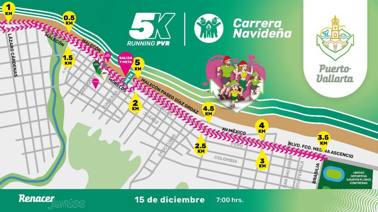 Carrera Navideña 5K Puerto Vallarta