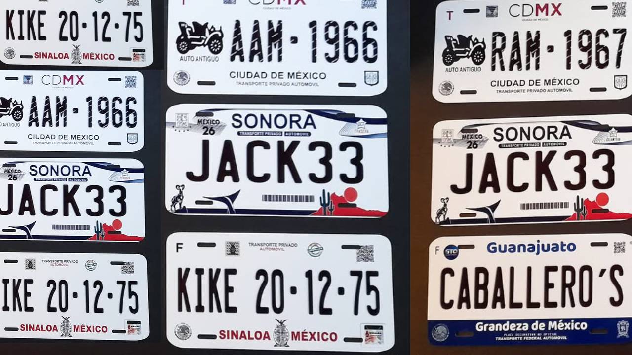 Estos son los requisitos para personalizar la placa de tu auto