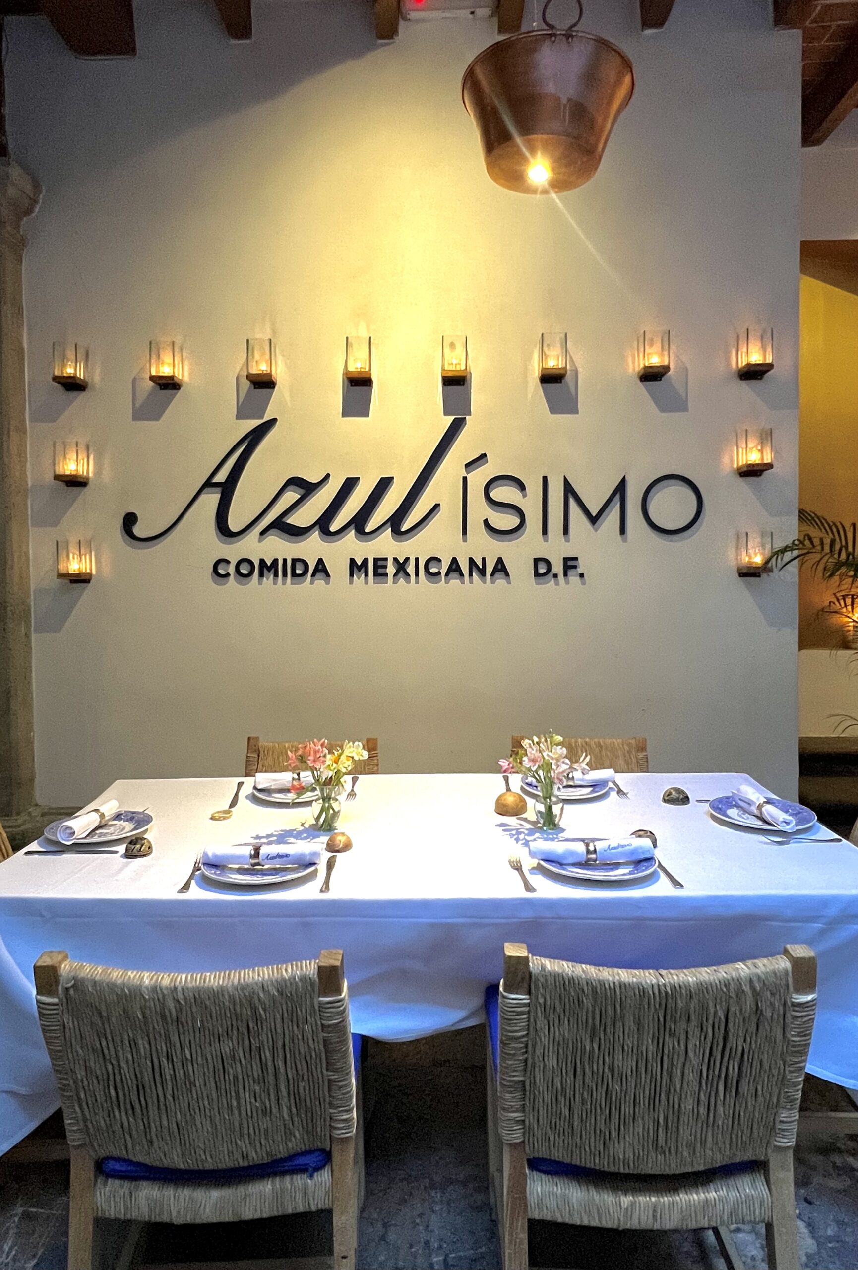 Restaurante Azulísimo.