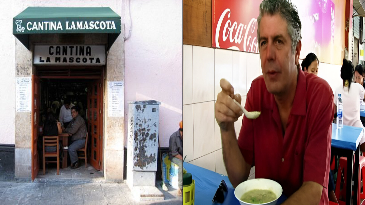 La Mascota: la cantina que visito Anthony Bourdain en CDMX