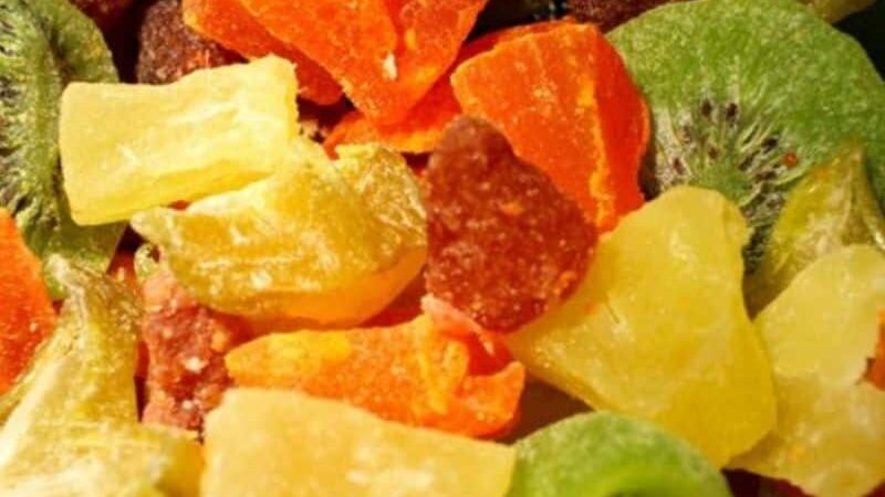 fruta cristalizada